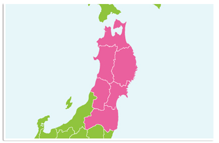 東北6県地図